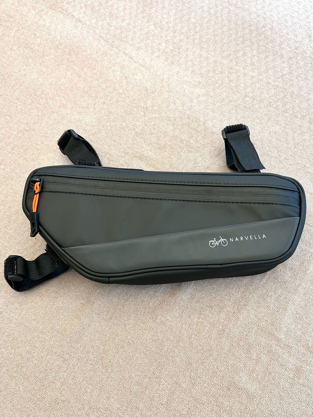 Narvella Water-Resistant Black Bike Frame Tube Storage Bag Unisex NWOT